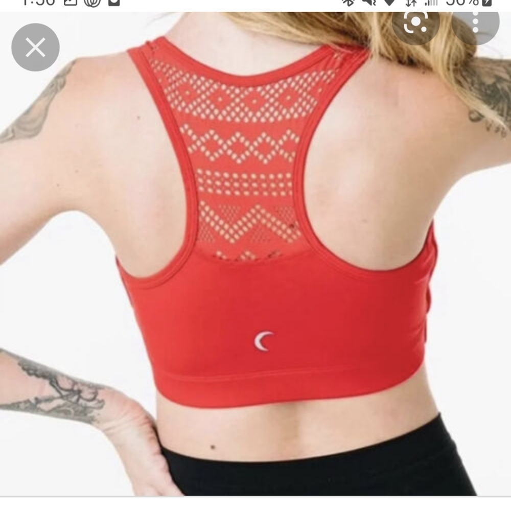 Zyia red bomber bra